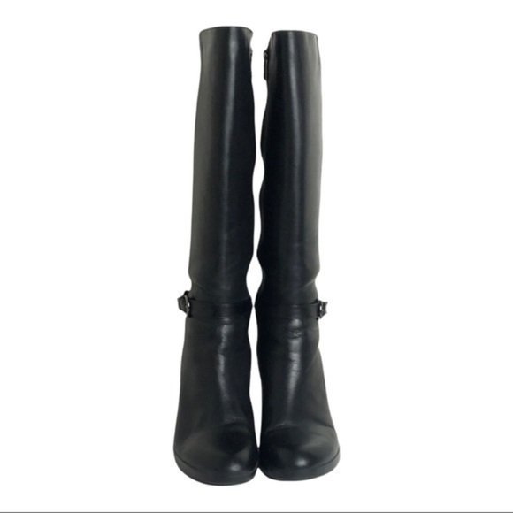 NWOB Blondo Black Leather Aqua Protect Knee High Boot Size 10 M - Picture 2 of 15